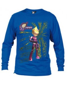 Camiseta Codigo Lyoko Odd (matrix) manga larga Azul Royal