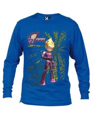 Camiseta Codigo Lyoko Odd (matrix) manga larga Azul Royal Camiseta Codigo Lyoko Odd (matrix) manga larga Azul Royal