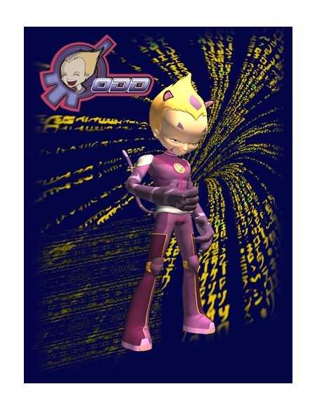 Camiseta Codigo Lyoko Odd (matrix) manga larga Azul Royal Camiseta Codigo Lyoko Odd (matrix) manga larga Azul Royal
