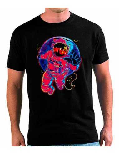 Camiseta Nasa con logo estampado en pecho