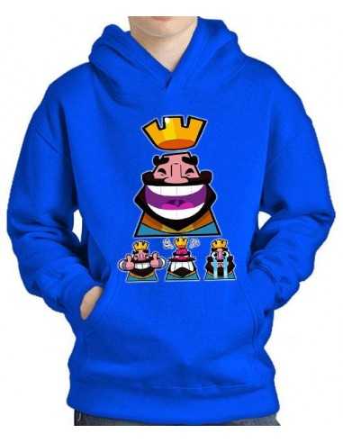 Sudadera Clash Royale Iconos Rey