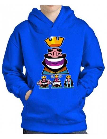 Sudadera Clash Royale Iconos Rey