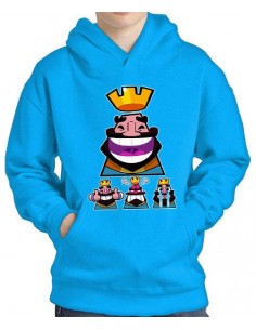 Sudadera Clash Royale Iconos Rey