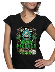 Camiseta de mujer Rick y Morty Pepinillos