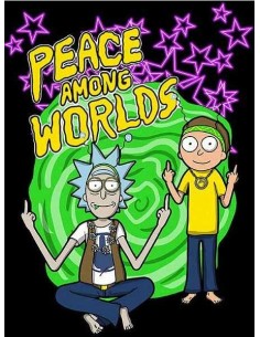 Sudadera Rick y Morty Peace among Worlds 2