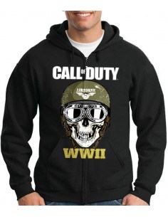 Chaqueta de Felpa con capucha Call of Duty WWII Arborne Skull