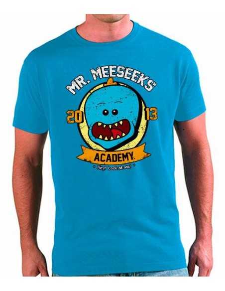 Camiseta Rick y Morty Academia Mr Meeseeks Camiseta Rick y Morty Academia Mr Meeseeks