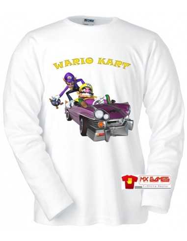 Camiseta Wario Kart Blanca ML