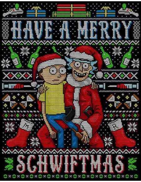 Sudadera Rick y Morty Navidad