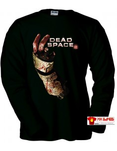 Camiseta Dead Space 2 (Mano 2 Dedos) manga larga negra