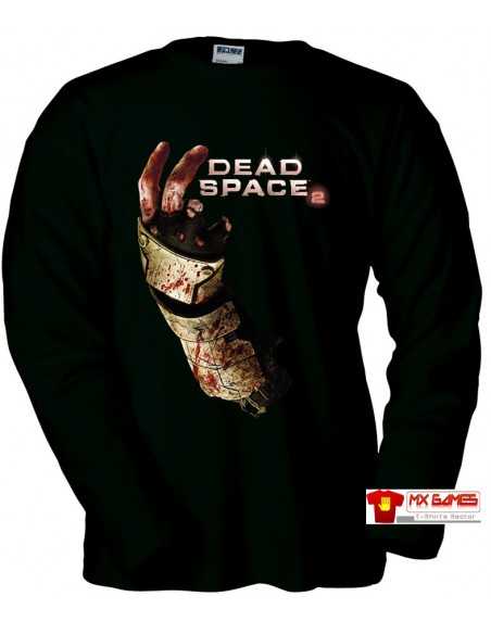Camiseta Dead Space 2 (Mano 2 Dedos) manga larga negra
