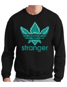 Sudadera Stranger Things estilo Adidas Logo Azul