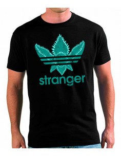 Camiseta Stranger Things estilo Adidas logo azul