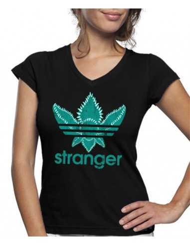 Camiseta Stranger Things de mujer estilo Adidas Azul