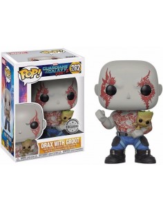 Funko Pop Drax con Groot edición Exclusiva