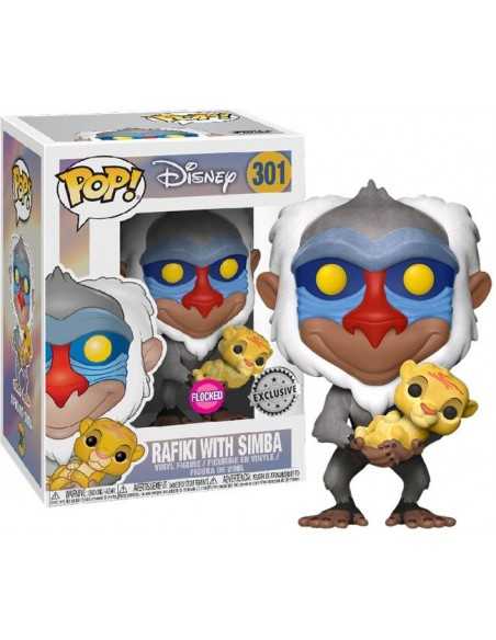 Funko Pop Rafiki con Simba exclusive El Rey León