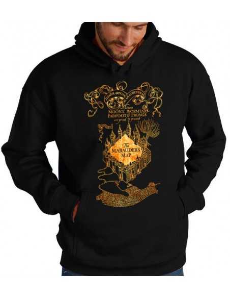 Sudadera Logo harry Potter mapa merodeador Sudadera Logo harry Potter mapa merodeador