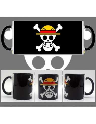 Taza One Piece bandera Luffy